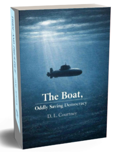 image of front cover of the book 'The Boat, Oddly Saving Democracy'
